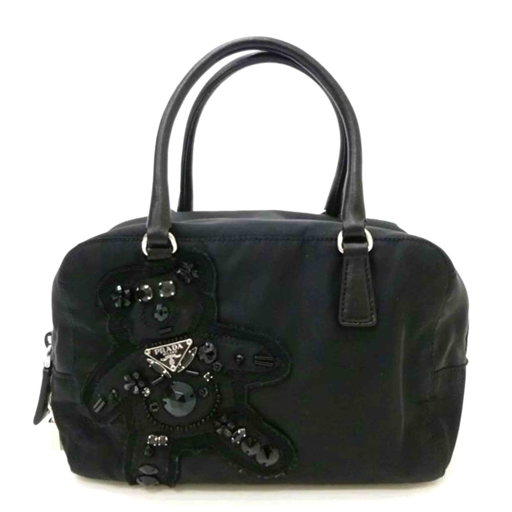 Prada Evening Bear Nylon Handbag